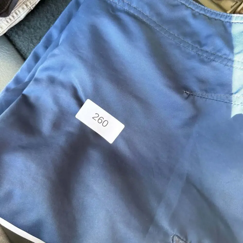 Vintage Y2K Quiksilver Men's Solid Navy Cargo Board Shorts